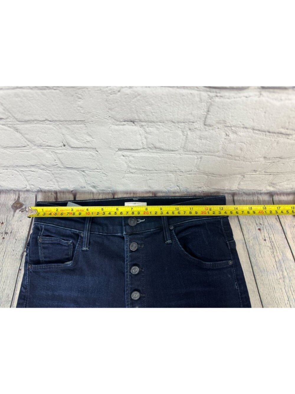 Mother jeans high waisted pixie rail skimp button fly size 27 - Picture 7 of 10